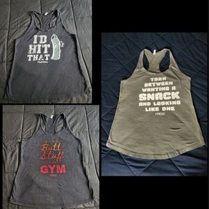 3 XXL Fitness Tee Co razorback tank